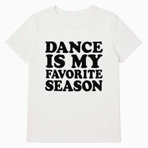 Kids White Dance T-Shirt Costume